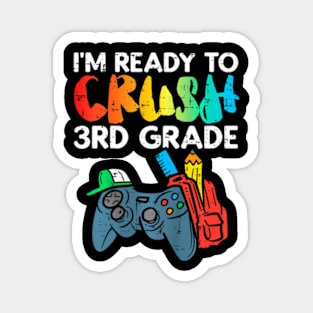 Kids To 3rd Grade Third Video Gamer First Day Magnet