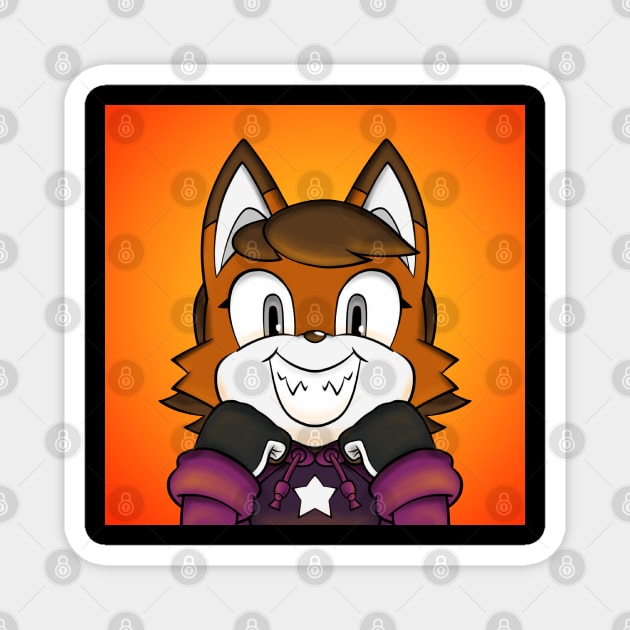 Fox’s Grin Magnet by Firestorm Fox
