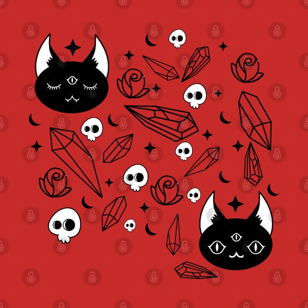 Cats, Crystals, Skulls and Stars oh my! by The3rdMeow