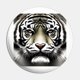 Tiger Screen Wildlife Portrait Pin