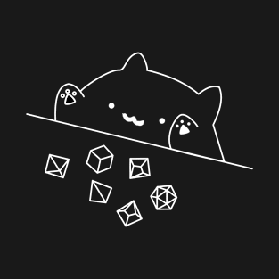 Cat Throwing Dice RGP gaming T-Shirt