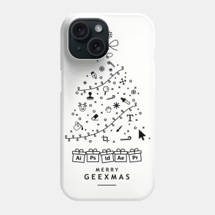 Merry christmas - Merry geexmas - Geeks - BLACK EDITION Phone Case