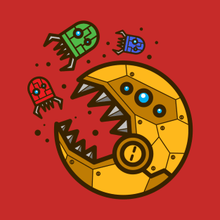 Pac Mecha vs Robotic Ghost T-Shirt