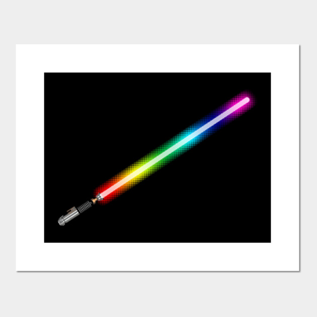 Rainbow Lightsaber Luke Skywalker Lgbtq Pride Star Wars Star