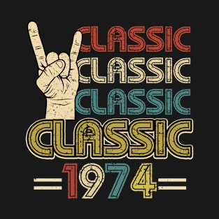 Rock Music Retro Classic 1974 T-Shirt