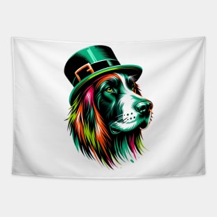 German Longhaired Pointer's Saint Patrick's Day Joy Tapestry