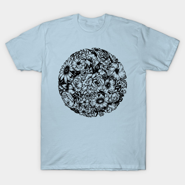 Discover World of Flowers - Floral Design - T-Shirt