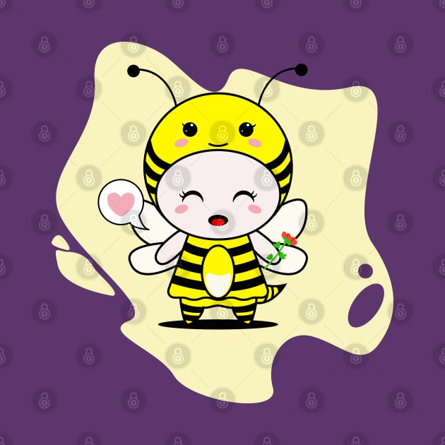 Cute Honey Bee Character by NayaRara