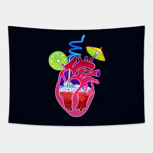 Heart Cocktail Tapestry