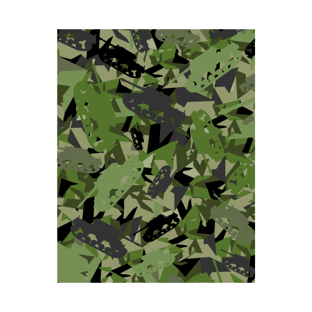 Camouflaged Tank Pattern by markmurphycreative