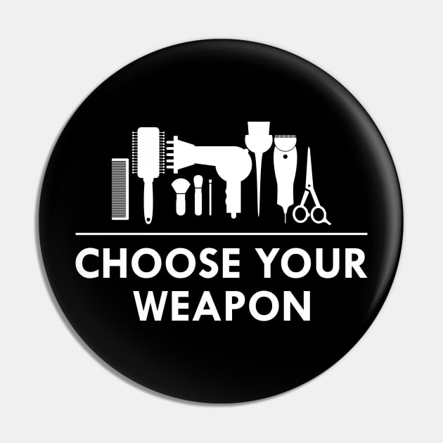 Barber - Choose your weapon Pin by KC Happy Shop