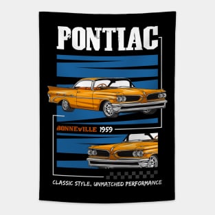 Iconic Bonneville Muscle Car Tapestry