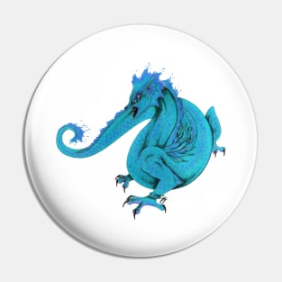 Fire dragon blue Pin