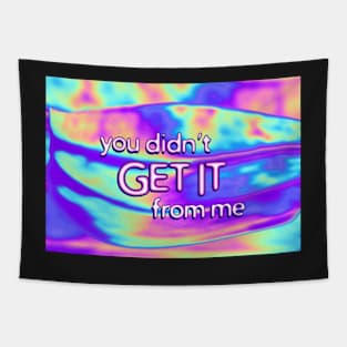 You Didn’t Get it From Me Holo Tapestry