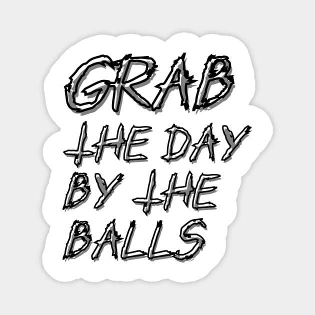 Grab the day by the balls Magnet by Jake-aka-motus