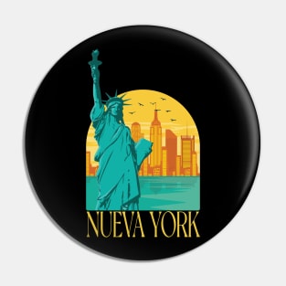 Nueva York Latin New York Spanish Pin