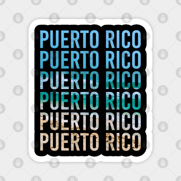 Puerto Rico honeymoon trip for newlyweds. Perfect present for mother dad father friend him or her Magnet by SerenityByAlex