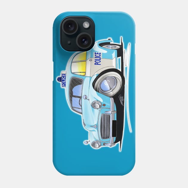 Morris Minor Police Car Phone Case by y30man5