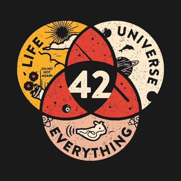 42 The Answer To Life Universe And Everything Vintage by petcockpsycho