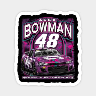 Alex Bowman Purple Car Magnet