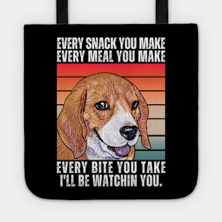 Beagle Every Snack You Make Tote