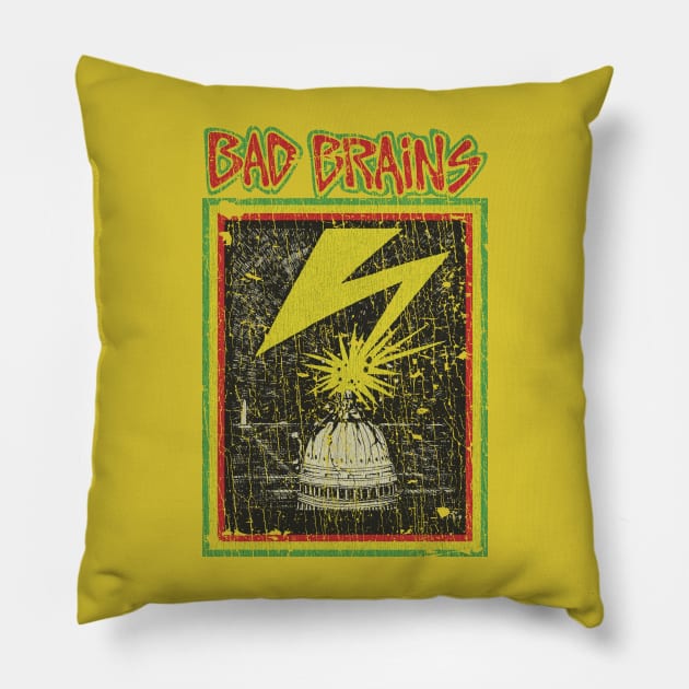 The Yellow Tape 1982 Pillow by JCD666