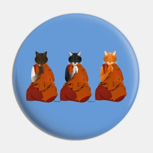 Three Kitty Lamas Pin