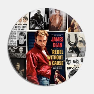 James Dean Rebel Collage Pin