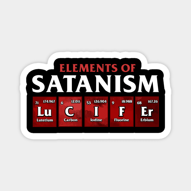 Elements of Satanism - Lucifer Magnet by biNutz