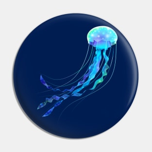 Glowing jellyfish Pin