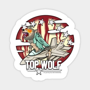Top Wolf Magnet