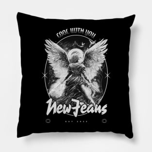 New jeans newjeans cool with you typography bunny tokki | Morcaworks Pillow