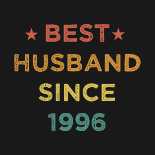 Best Husband Since 1996 Funny Wedding Anniversary Gifts Vintage T-Shirt