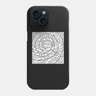 Black and White Puzzling Swirl Phone Case