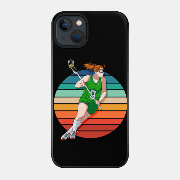 Female Lacrosse Player Lax Girl Women's Sports Gift - Lacrosse Player - Phone Case