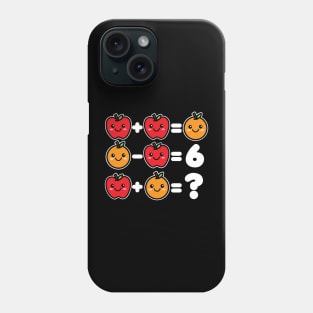 Math Games Kawaii Apples and Oranges Phone Case