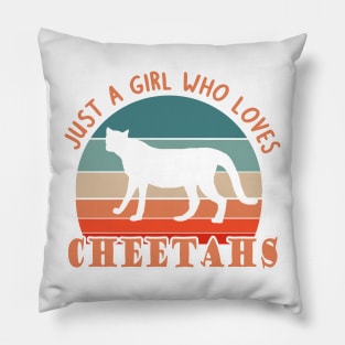 Cheetah love women animal girl saying Pillow