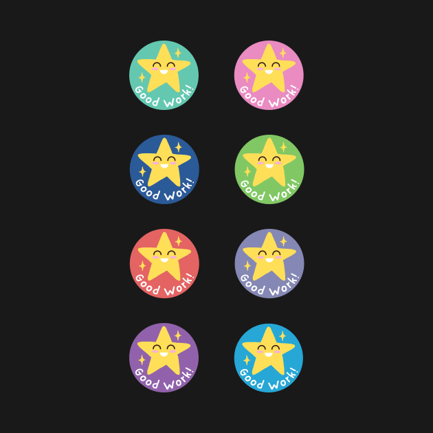 Good work star Reward for students Pack of 8 by PanyaCreative