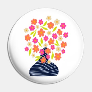 Arty flowers in a vase Pin