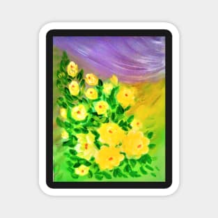 YELLOW ROSES Magnet