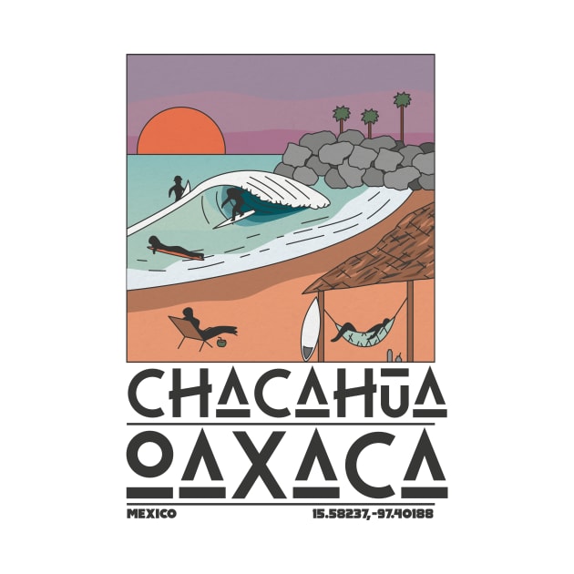 Chacahua, Oaxaca, Mexico Retro Travel by JDP Designs