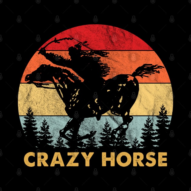 Retro Vintage Crazy Horse by Symmetry Stunning Portrait