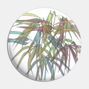 Bamboo Leaves- Multycolor Pin