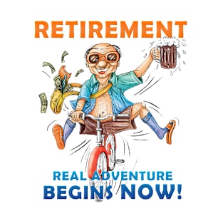 Retirement Journey: Money, Beer, and Freedom T-Shirt