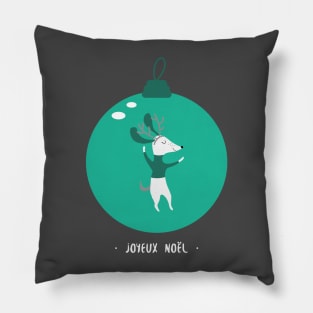 Joyeux Noel Merry Christmas Pillow