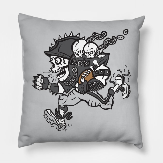 Raiders Football Pillow by stayfrostybro