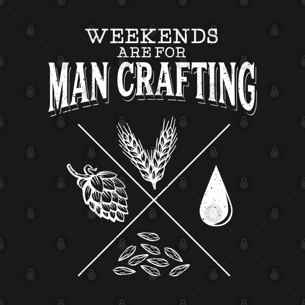 Home Brewing Gift Design Weekends Are For Homebrew Craft Beer Print by Linco