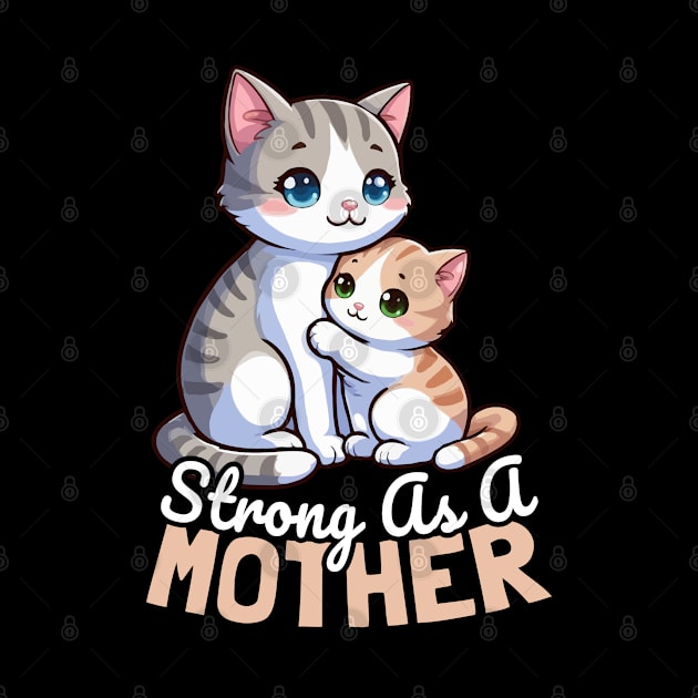 Strong As A Mother, Cat Mother by MoDesigns22 