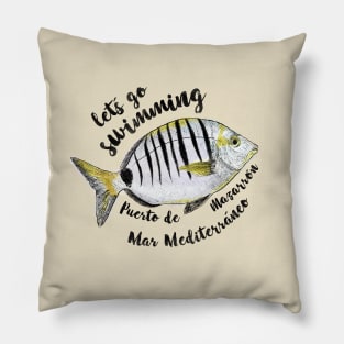 Sargo Picudo - Mediterranean Fish Pillow