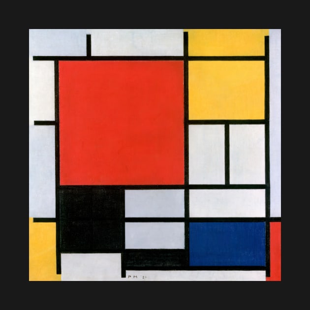 Composition with Red, Yellow, Blue, and Black by Mondrian by MurellosArt